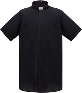 Clergy Shirt - Short Sleeve with Tab-Collar
