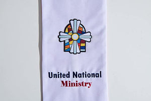 UN Ministry Clergy Stole Reversible with Embroidered Logo